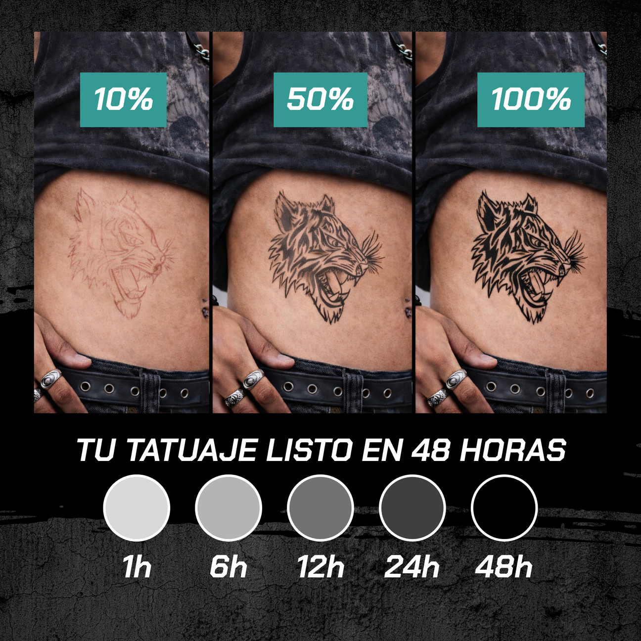 Tatuaje Temporal Alas Estrella