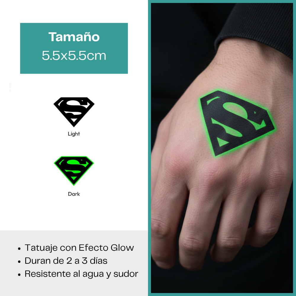 Tatuajes Temporales Luminosos Colección Tribal & Fantasy | Duran 2–3 días