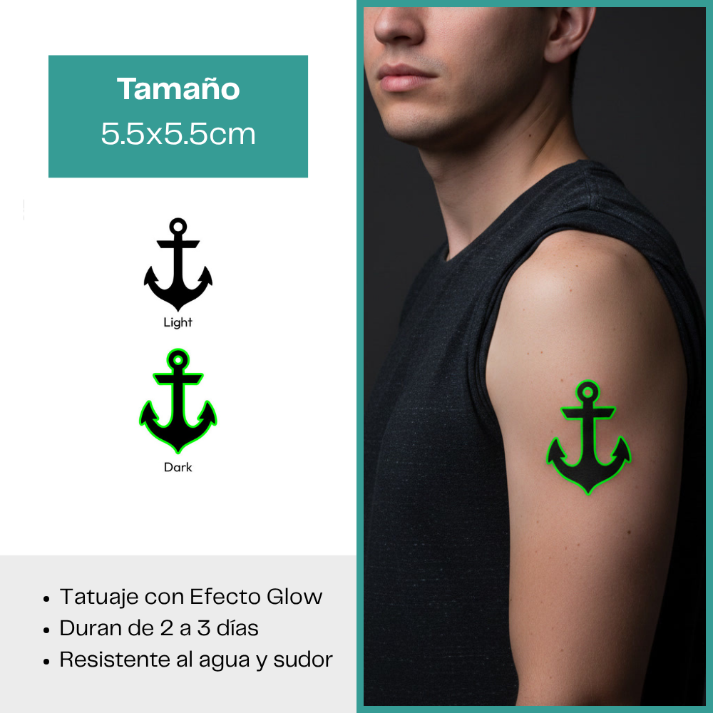 Tatuajes Temporales Luminosos Colección Místico & Simbólico | Duran 2–3 días