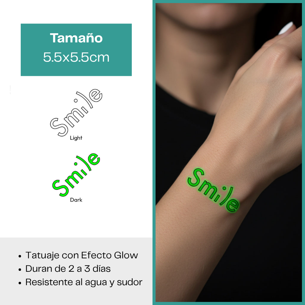 Tatuajes Temporales Luminosos Colección Streetwear & Viral | Duran 2–3 días