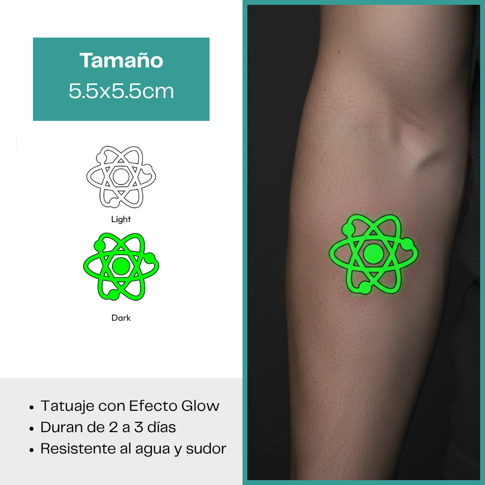 Tatuajes Temporales Luminosos Colección Místico & Simbólico | Duran 2–3 días