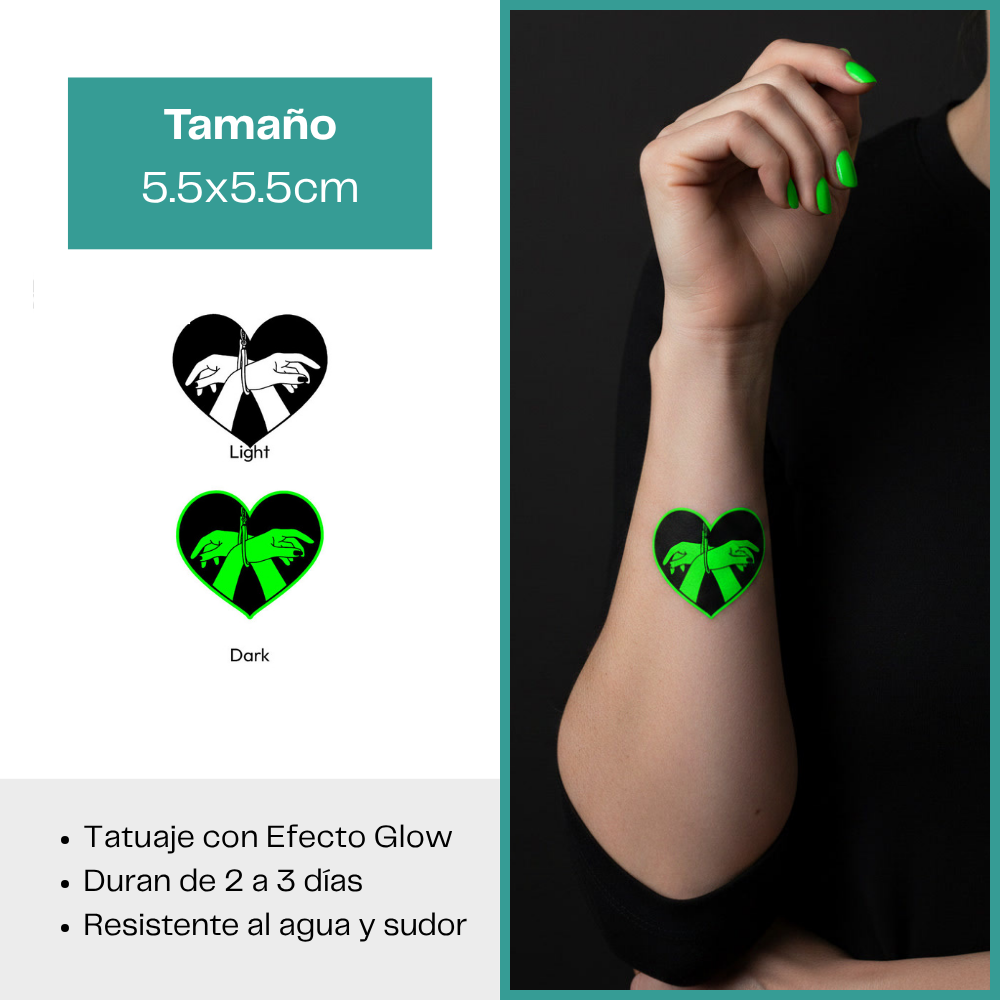 Tatuajes Temporales Luminosos Colección Tribal & Fantasy | Duran 2–3 días