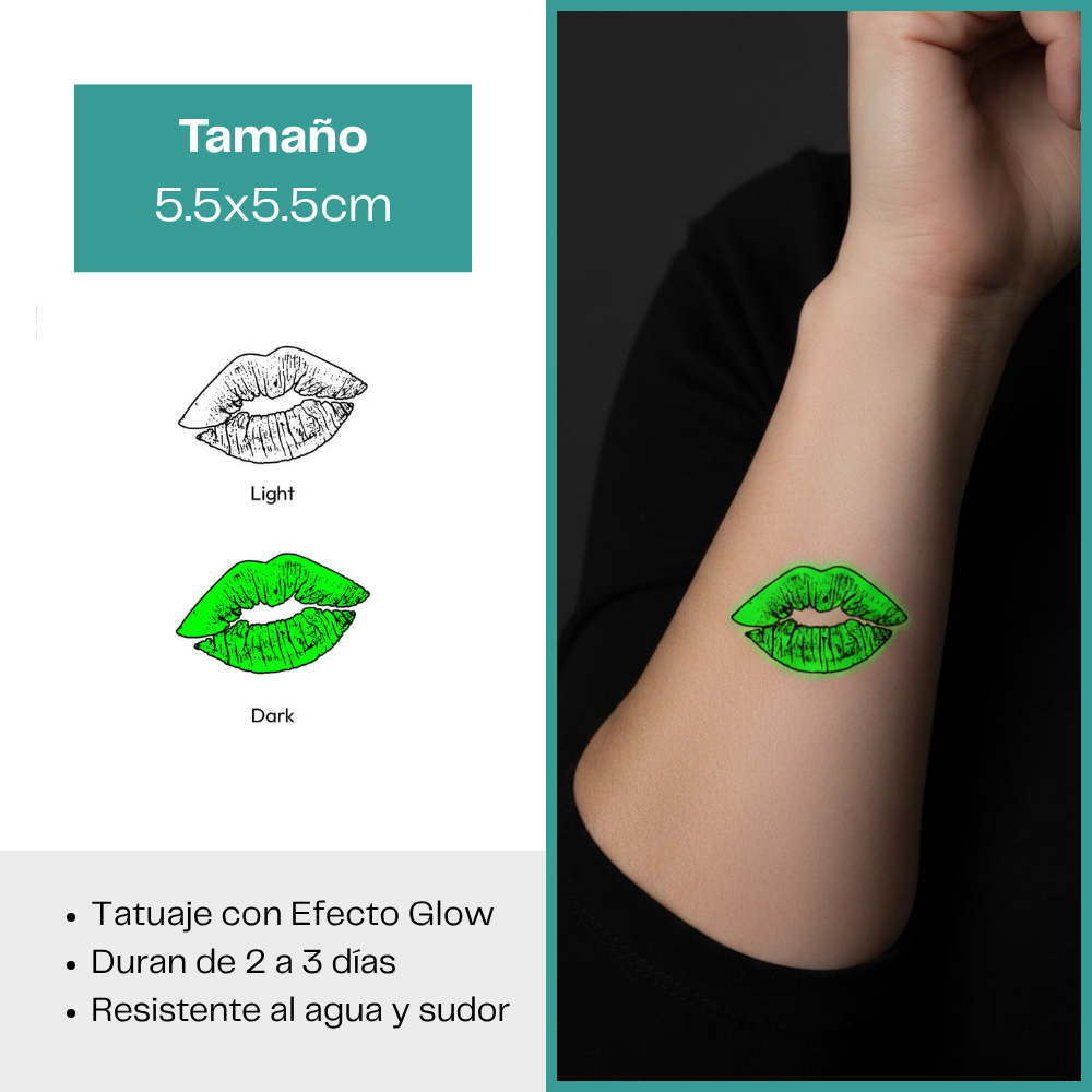 Tatuajes Temporales Luminosos Colección Streetwear & Viral | Duran 2–3 días