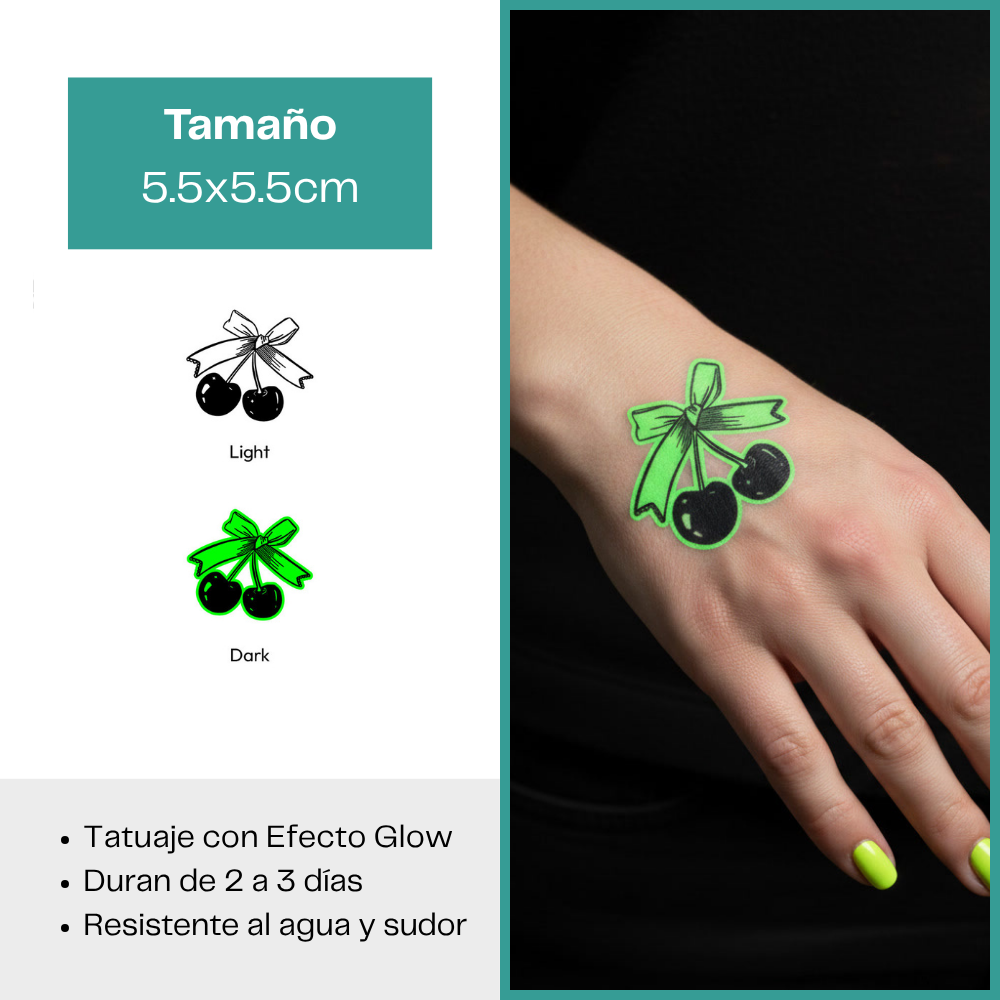 Tatuajes Temporales Luminosos Colección Tribal & Fantasy | Duran 2–3 días