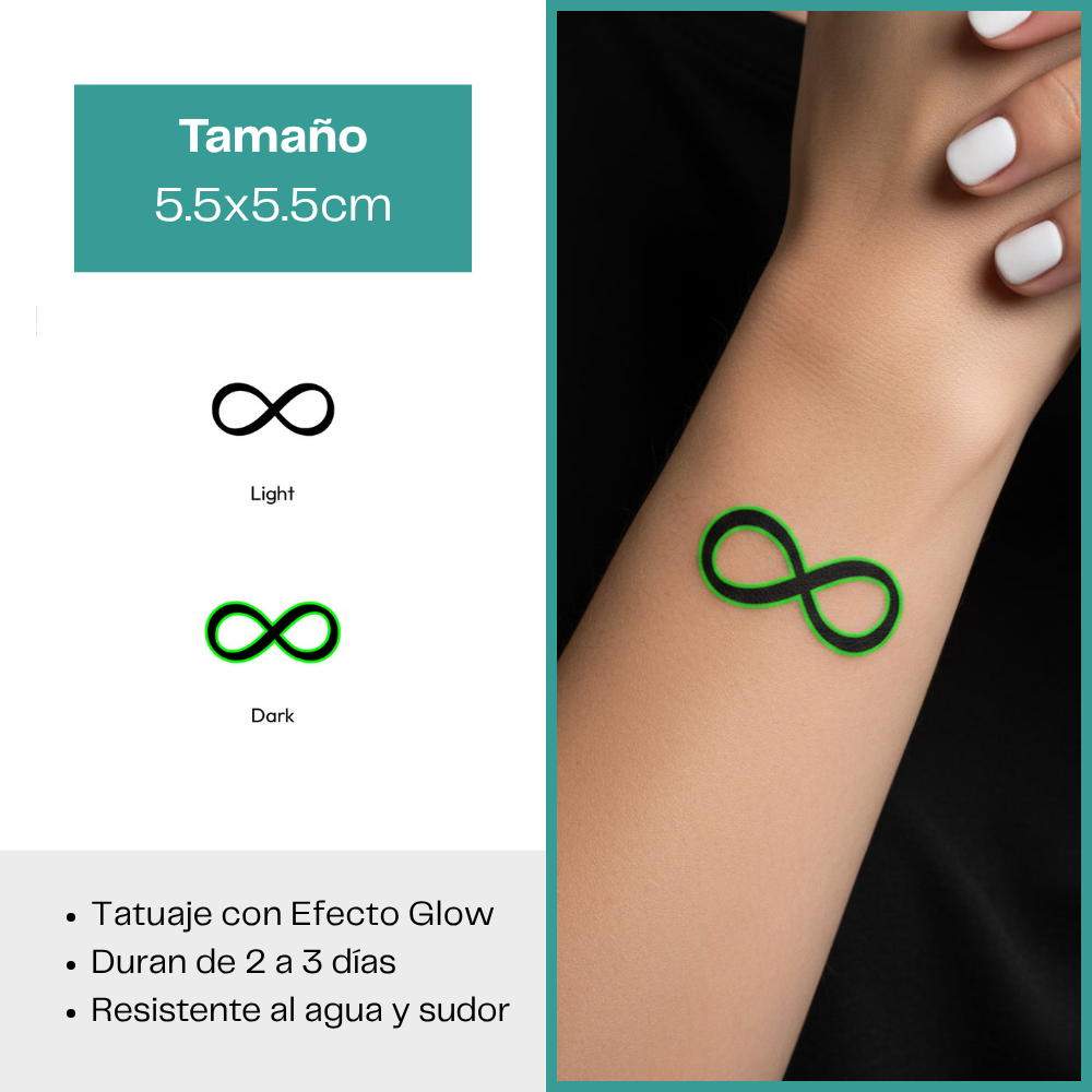 Tatuajes Temporales Luminosos Colección Místico & Simbólico | Duran 2–3 días