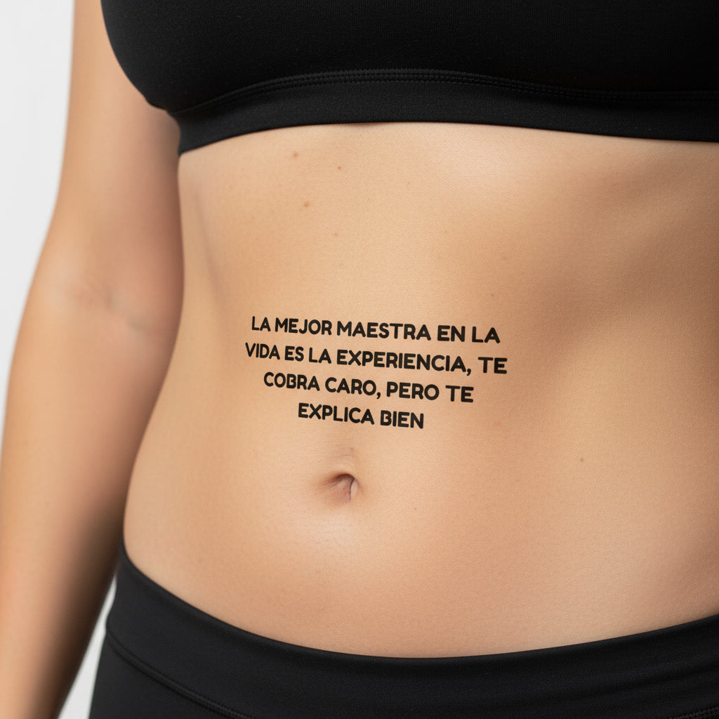 Pack Tatuajes Temporales Frases Reflexivas