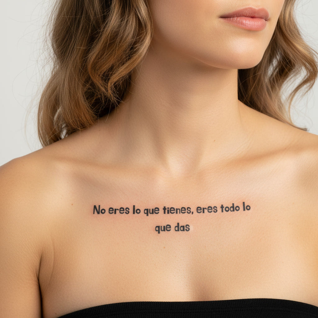 Pack Tatuajes Temporales Frases Positivas