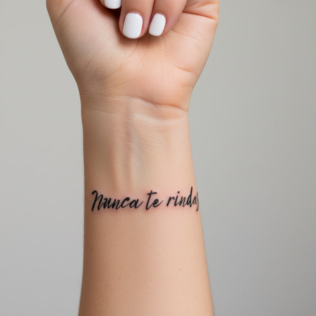 Pack Tatuajes Temporales Frases Valentía