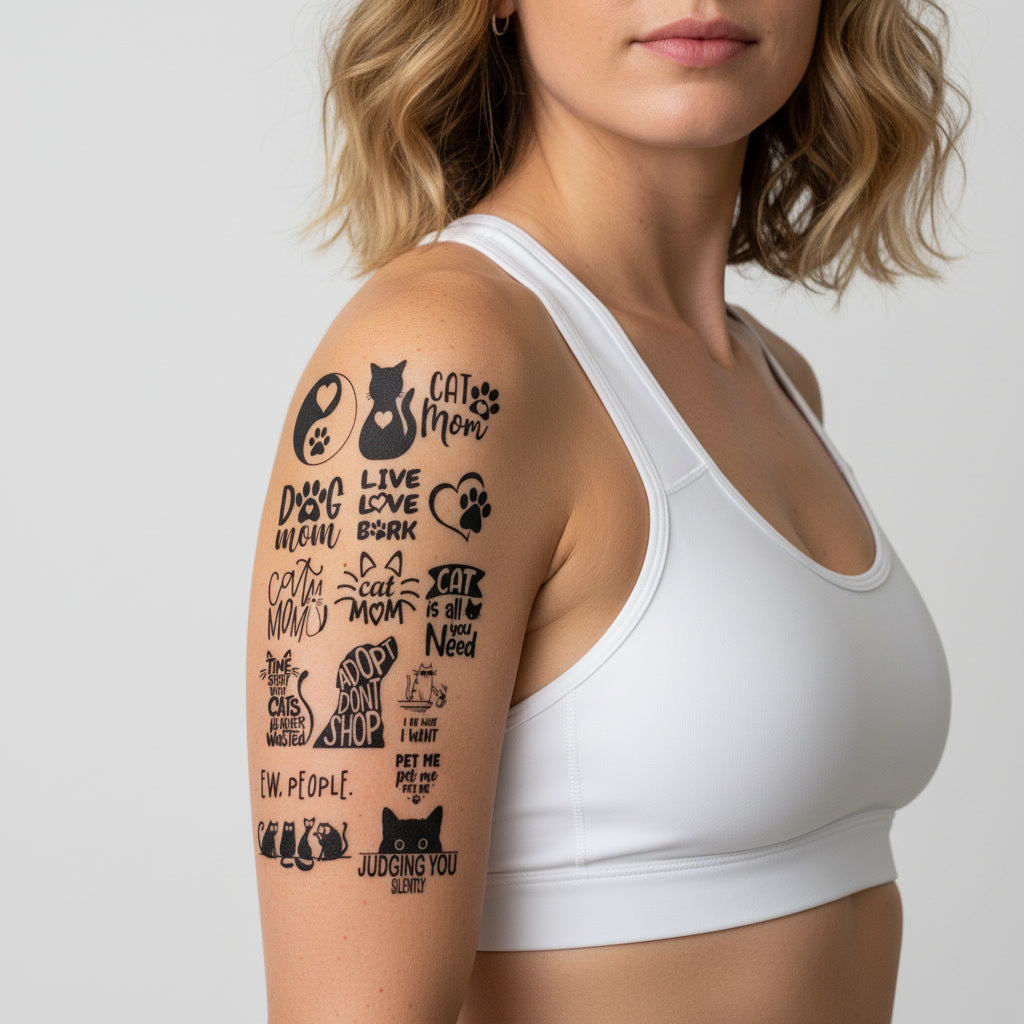 Pack Tatuajes Temporales Pet Lover