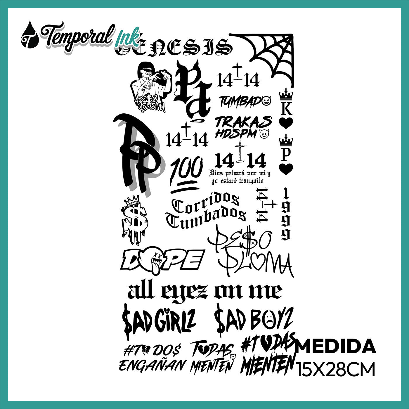 Pack Tatuaje Temporal Urbano Street