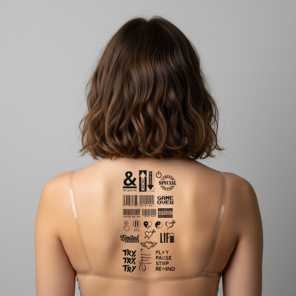 Pack Tatuaje Temporal Emo Mix