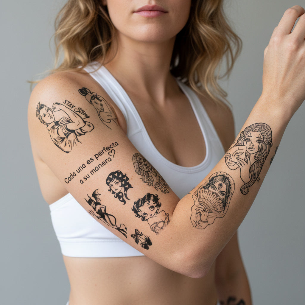 Pack Tatuaje Temporal Girl Power