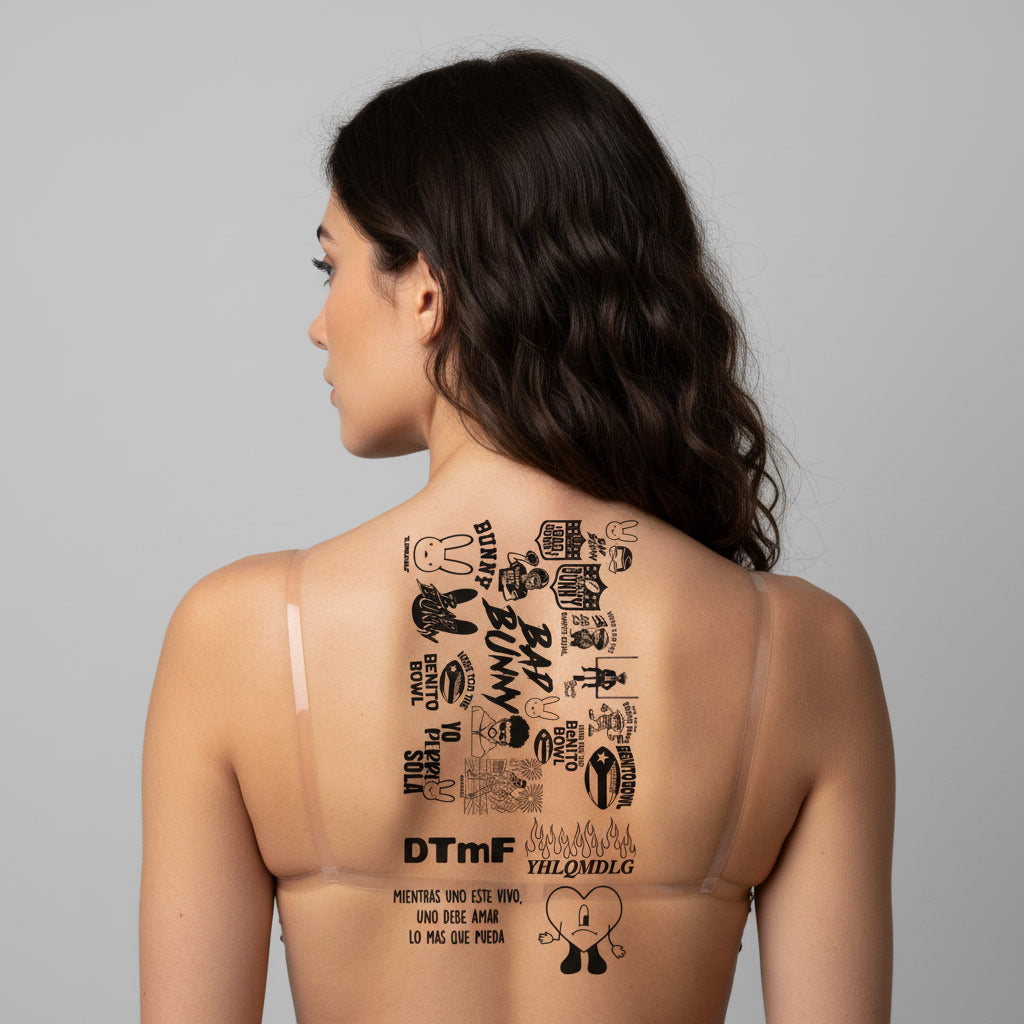 Pack Tatuaje Temporal Bad Bunny