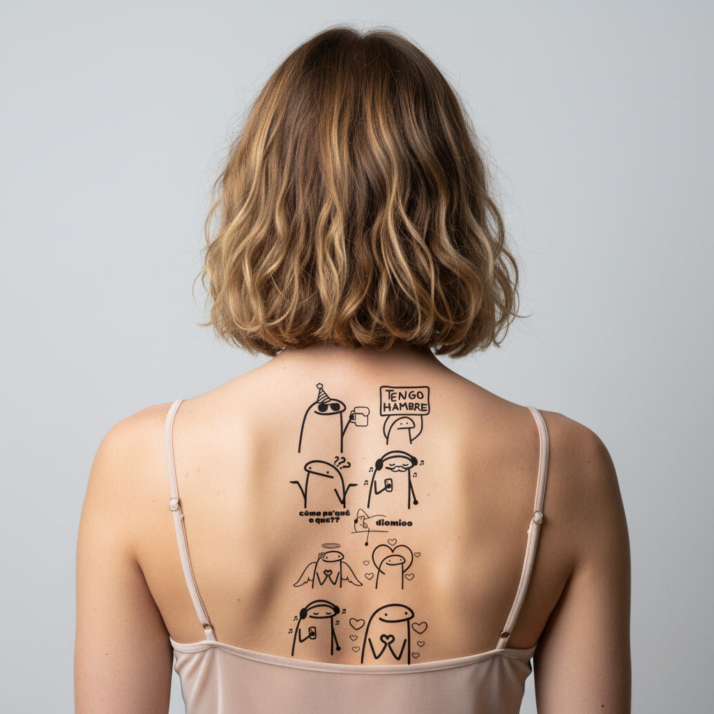 Pack Tatuaje Temporal Memes Cute