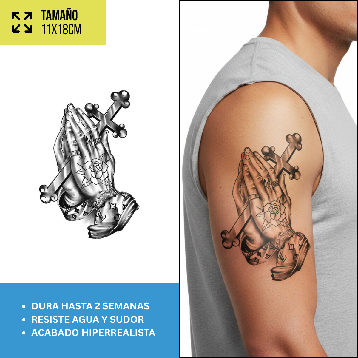 Tatuajes Temporales Místico & Espiritual | Hombre y Mujer