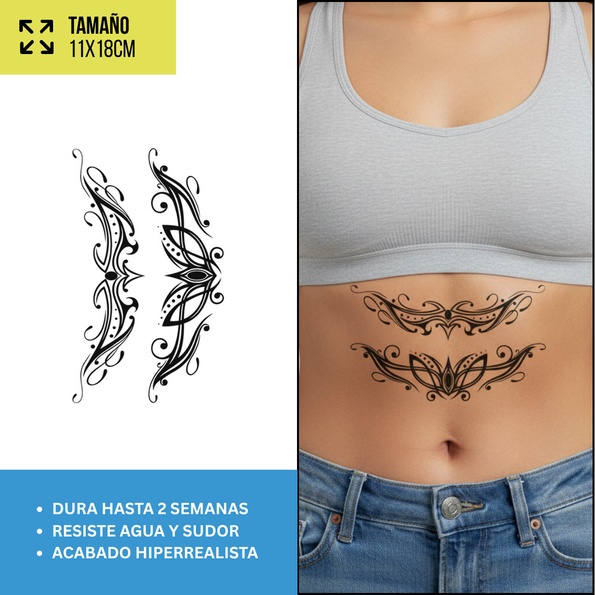 Tatuajes Temporales Mix Especial | Duran hasta 2 Semanas