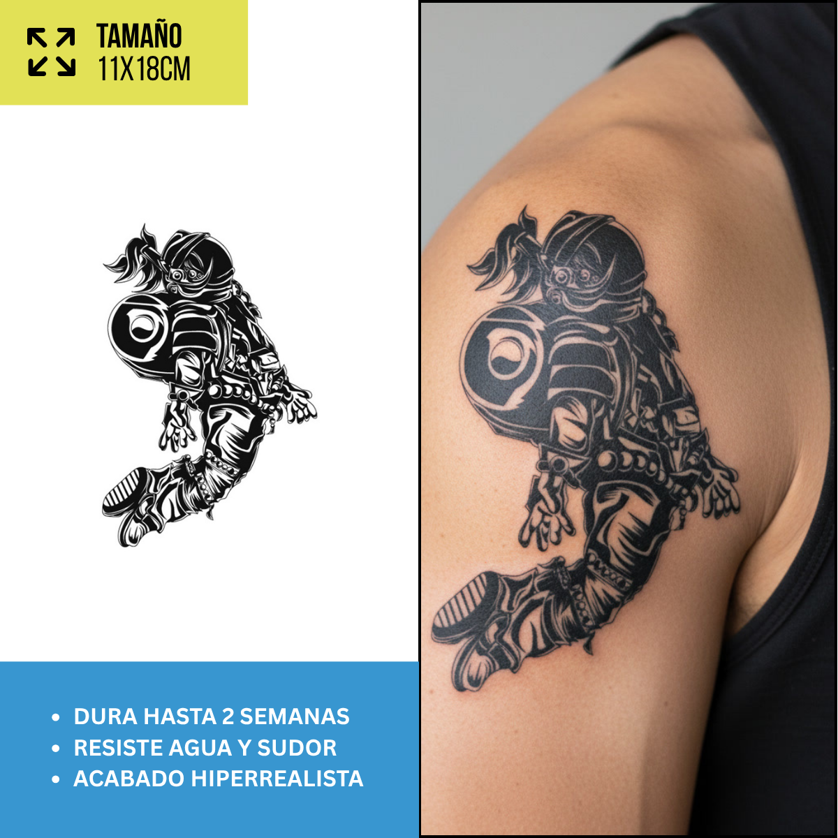 Tatuajes Temporales Streetwear & Pop | Duran Hasta 2 semanas