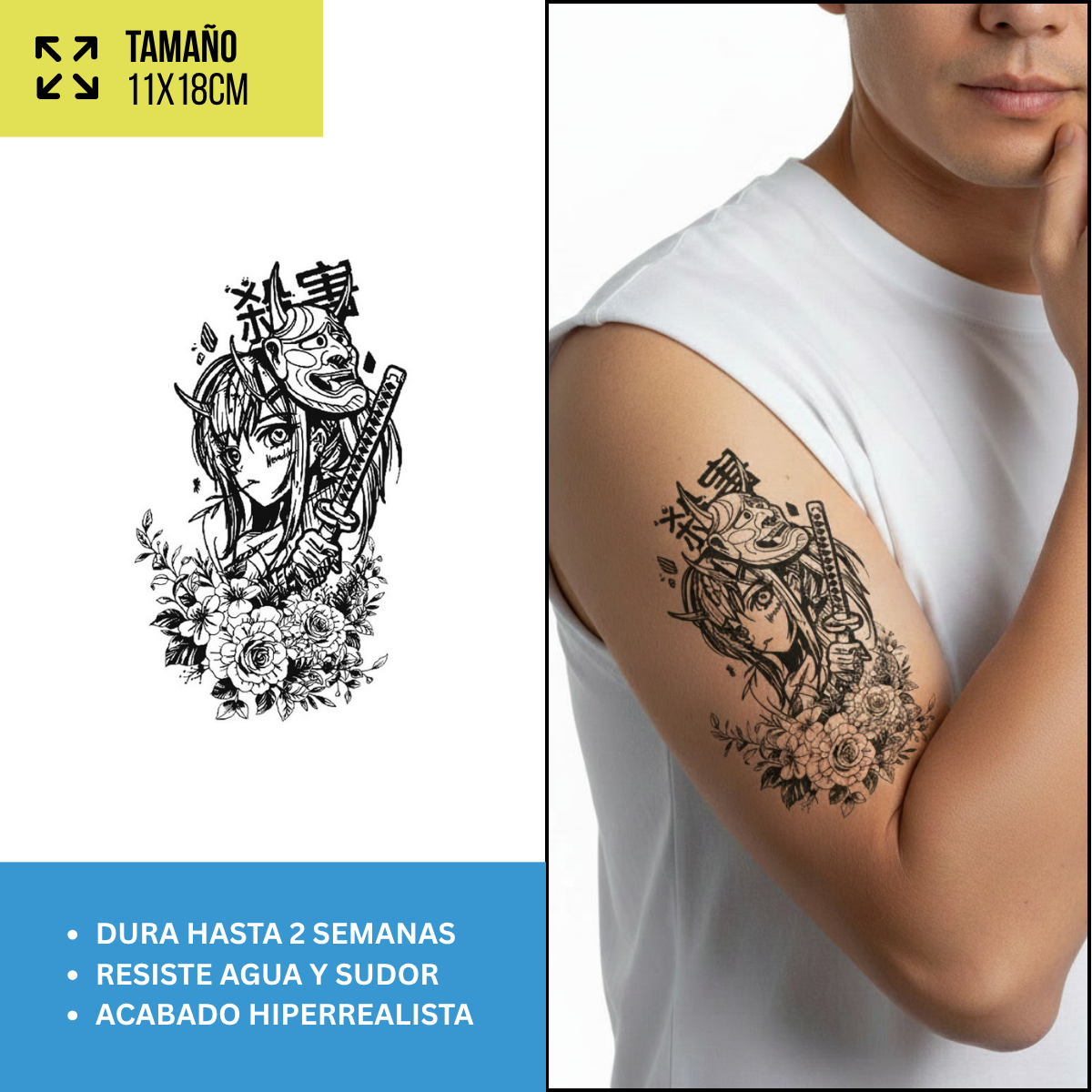 Tatuajes Temporales Streetwear & Pop | Duran Hasta 2 semanas