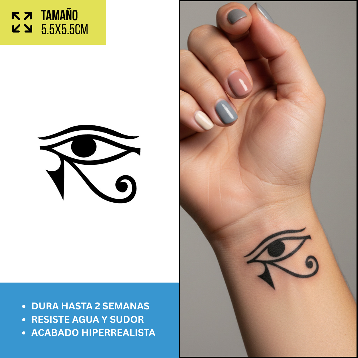 Tatuajes Temporales Colección Místicos y Espirituales
