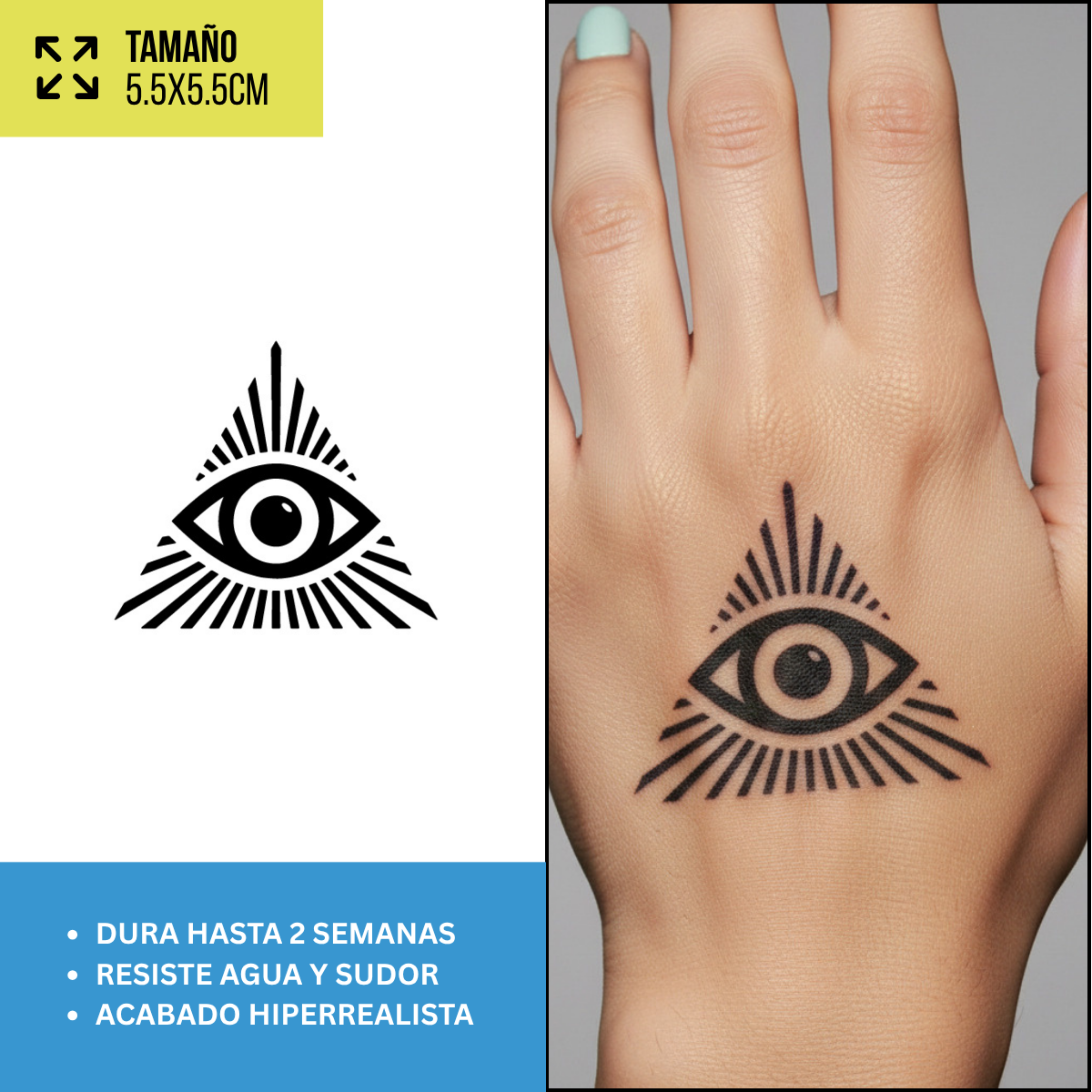 Tatuajes Temporales Colección Místicos y Espirituales