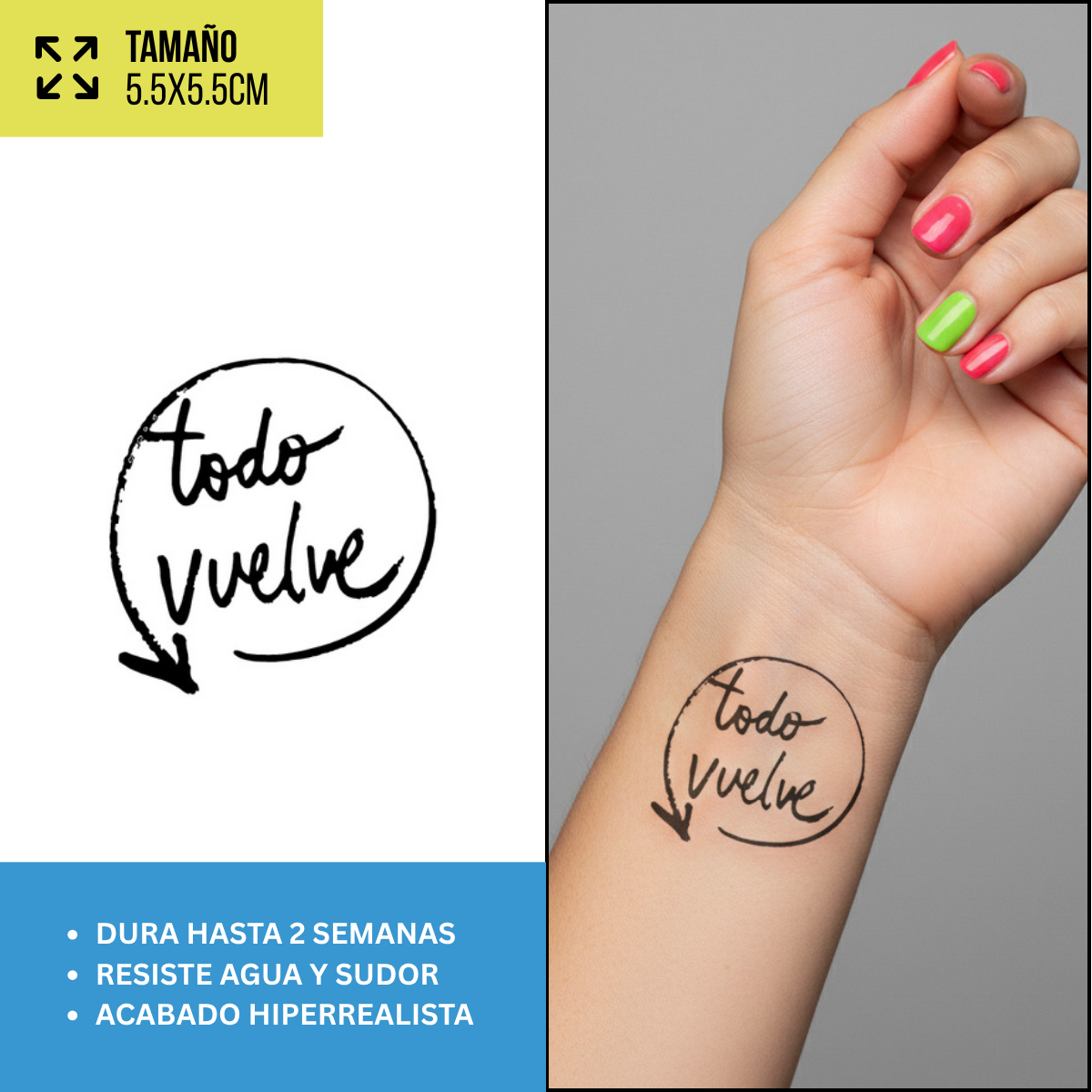 Tatuajes Temporales Colección Streetwear y Reggaetón