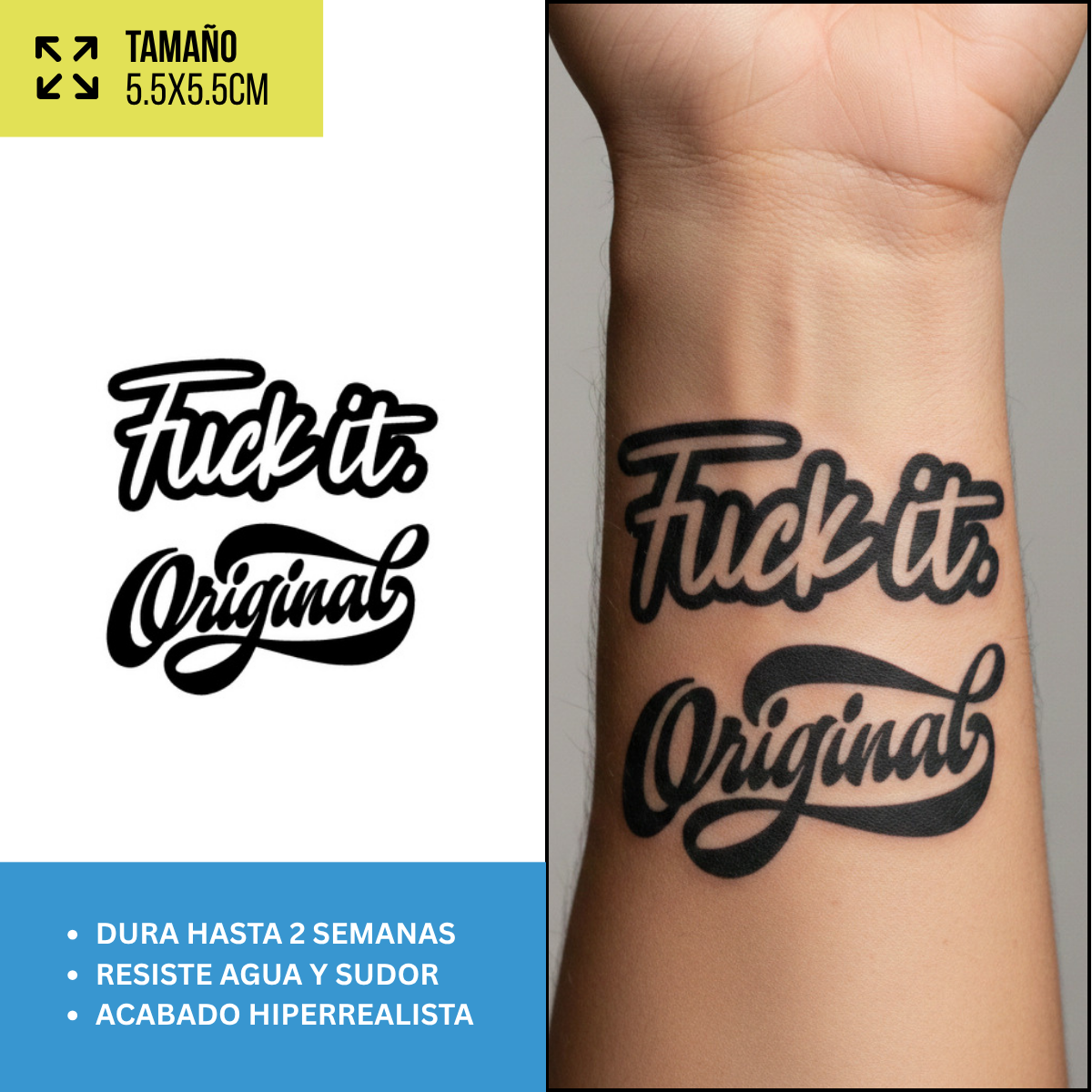 Tatuajes Temporales Colección Streetwear y Reggaetón