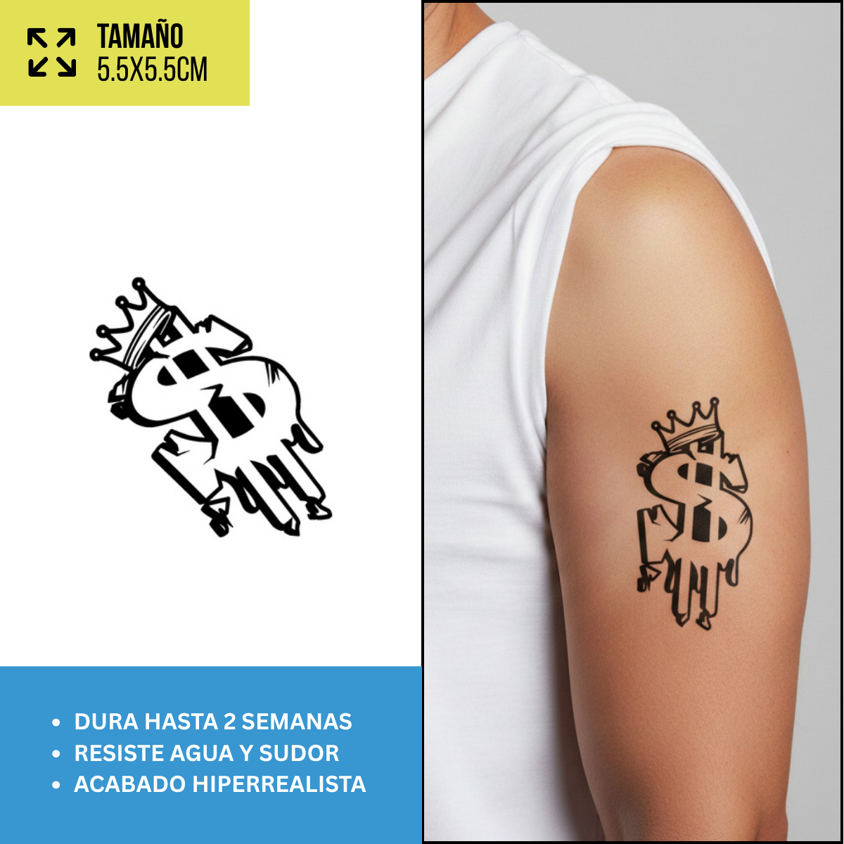 Tatuajes Temporales Colección Anime y Cultura Pop