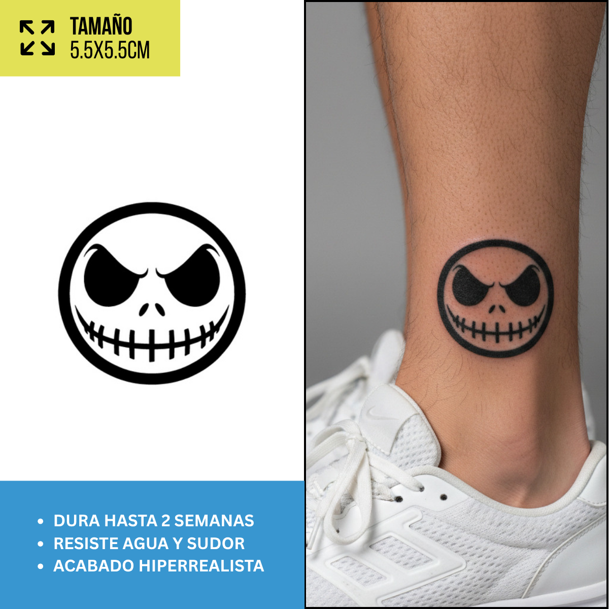 Tatuajes Temporales Colección Dark y Góticos