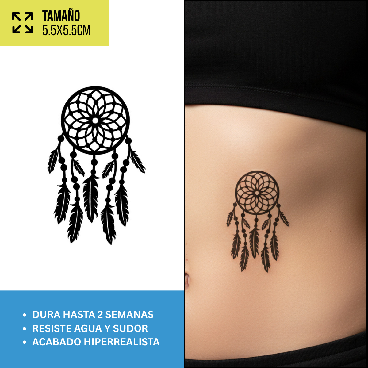 Tatuajes Temporales Colección Místicos y Espirituales