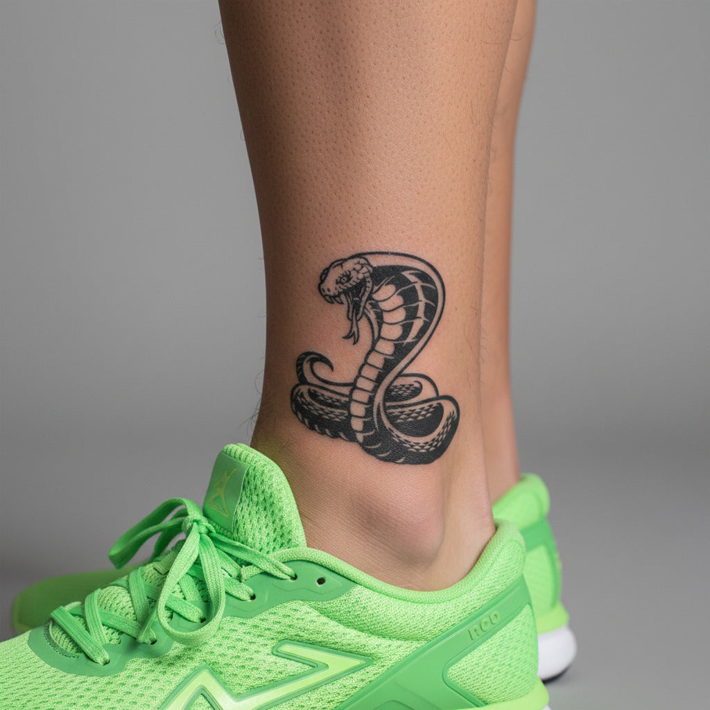 Tatuaje Temporal Cobra Real