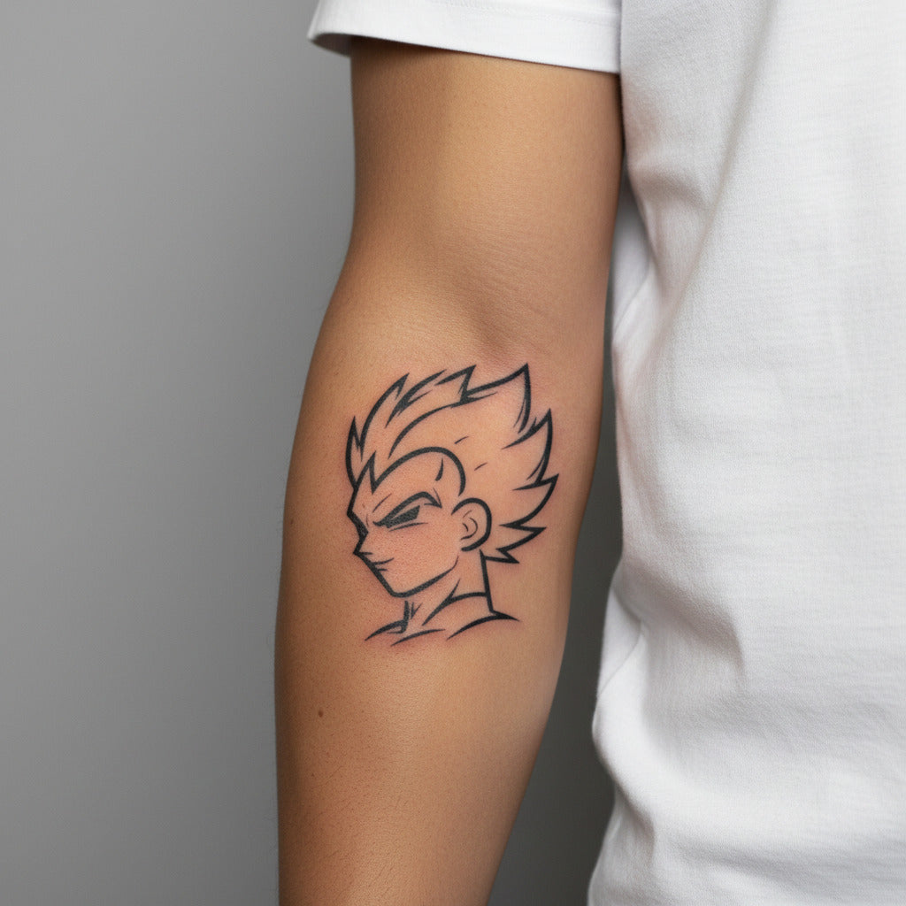 Tatuaje Temporal Dragon Ball Anime