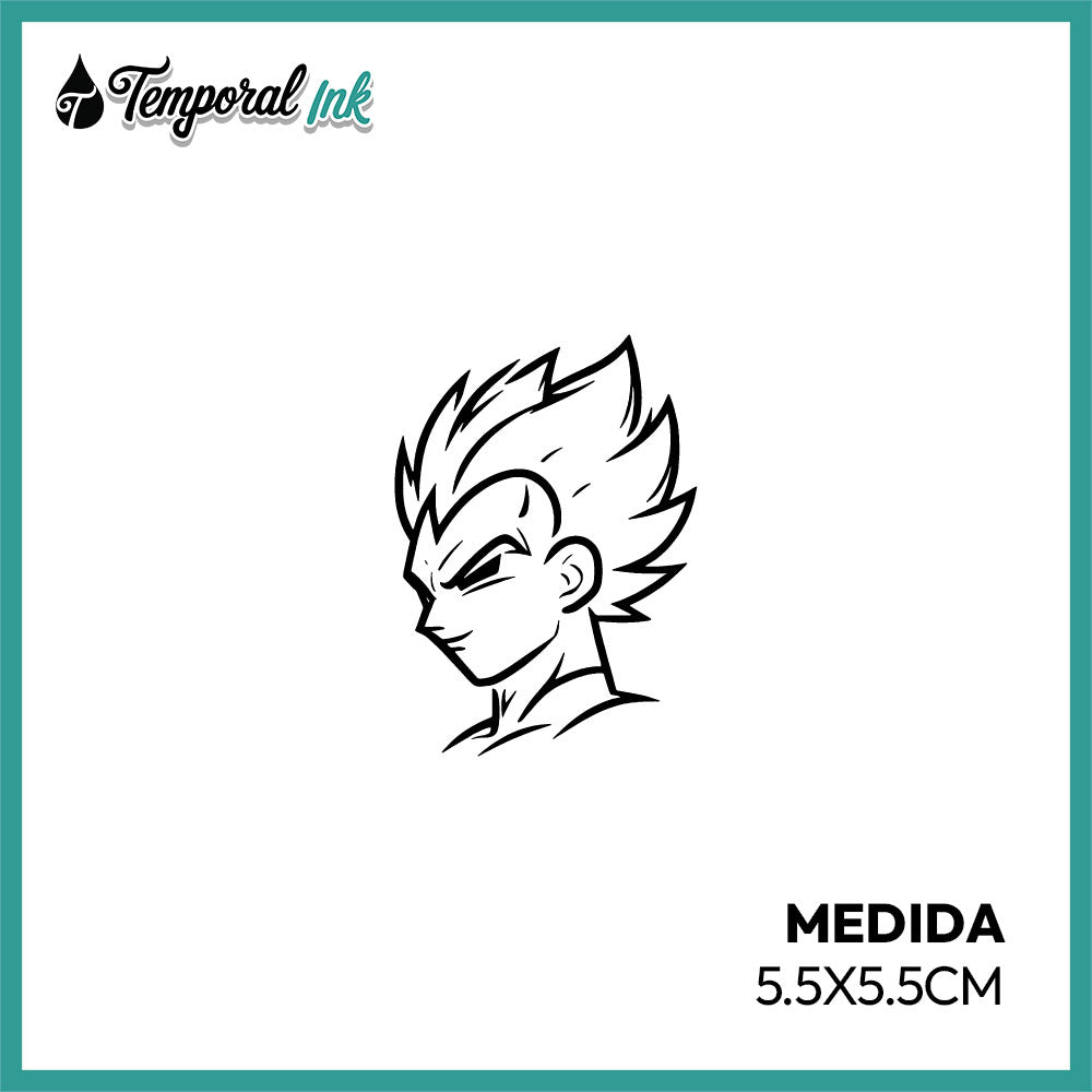 Tatuaje Temporal Dragon Ball Anime