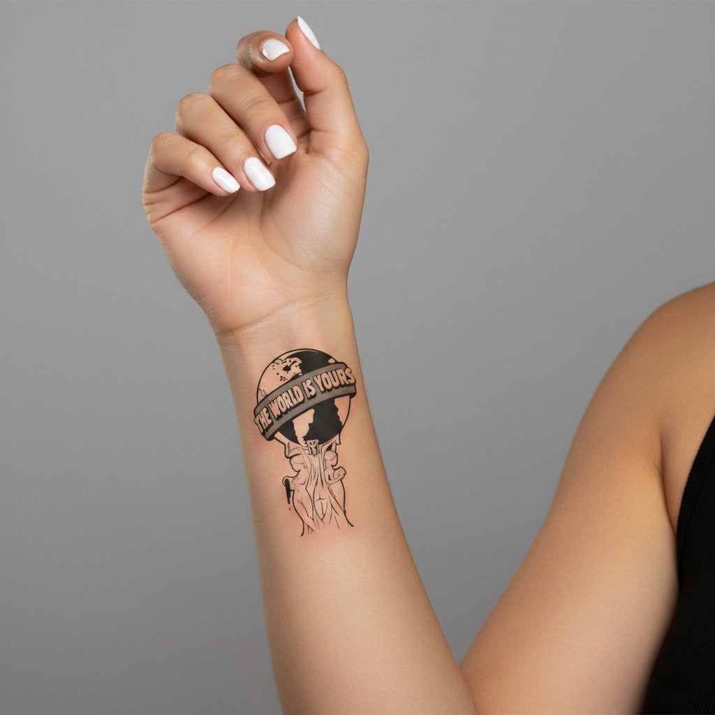 Tatuaje Temporal The World Is Yours