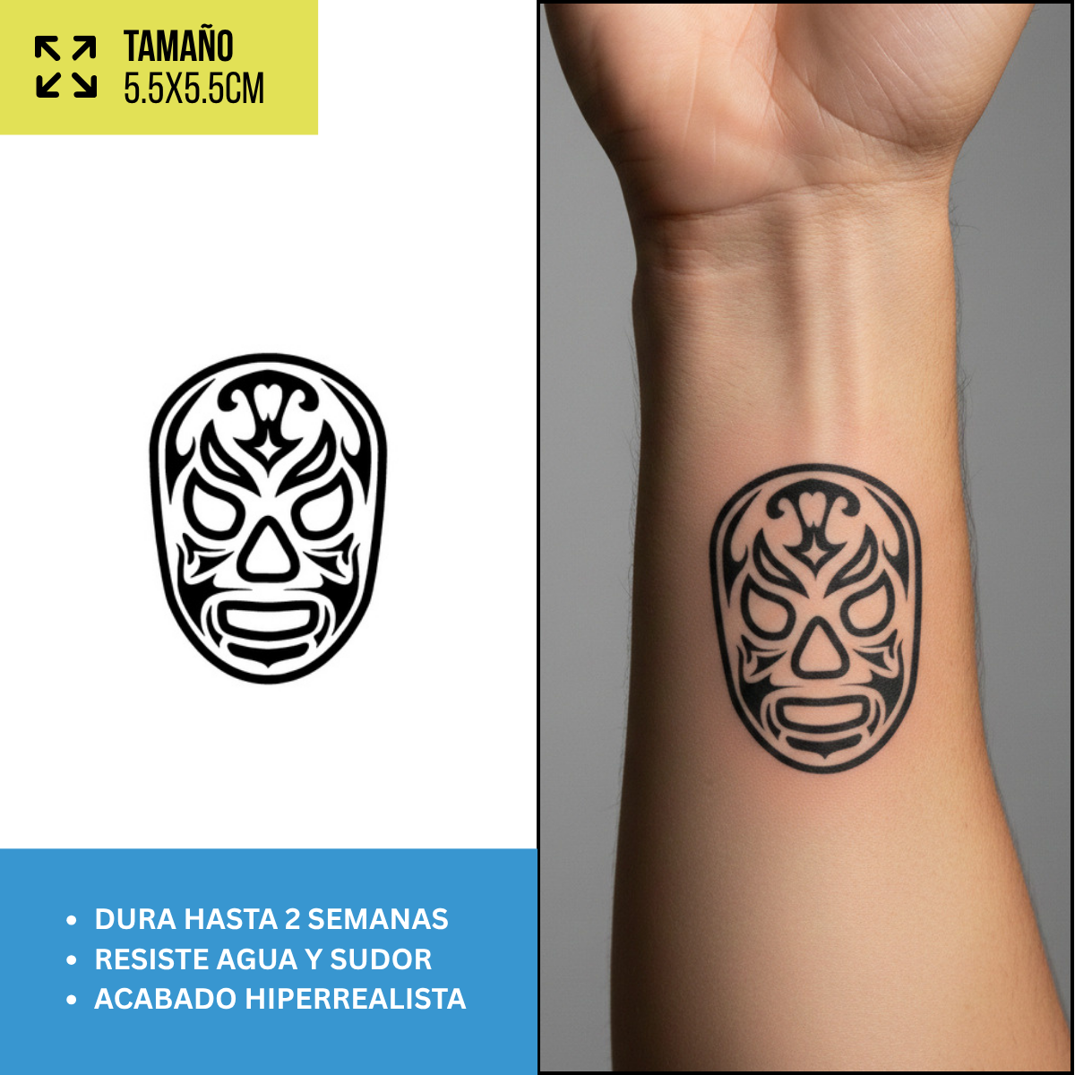 Tatuajes Temporales Colección Dark y Góticos