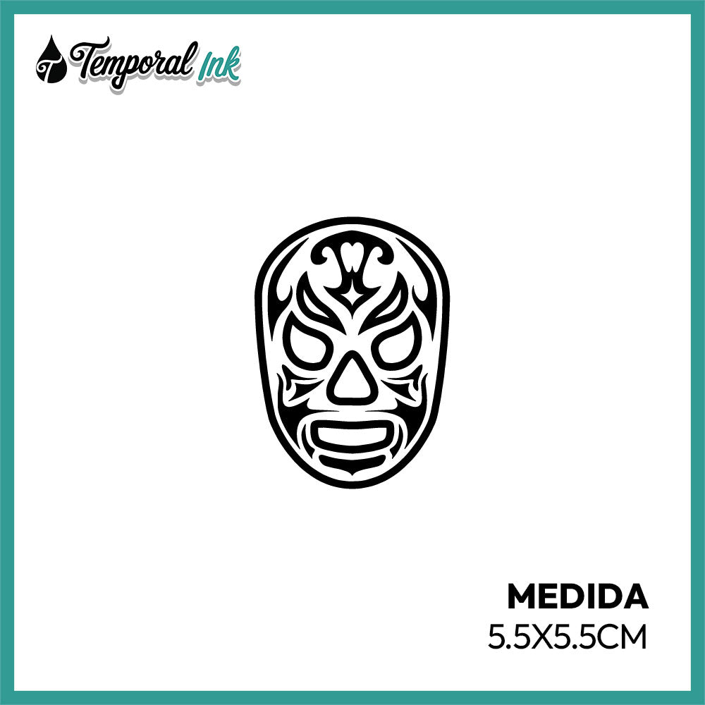 Tatuaje Temporal Máscara Tribal