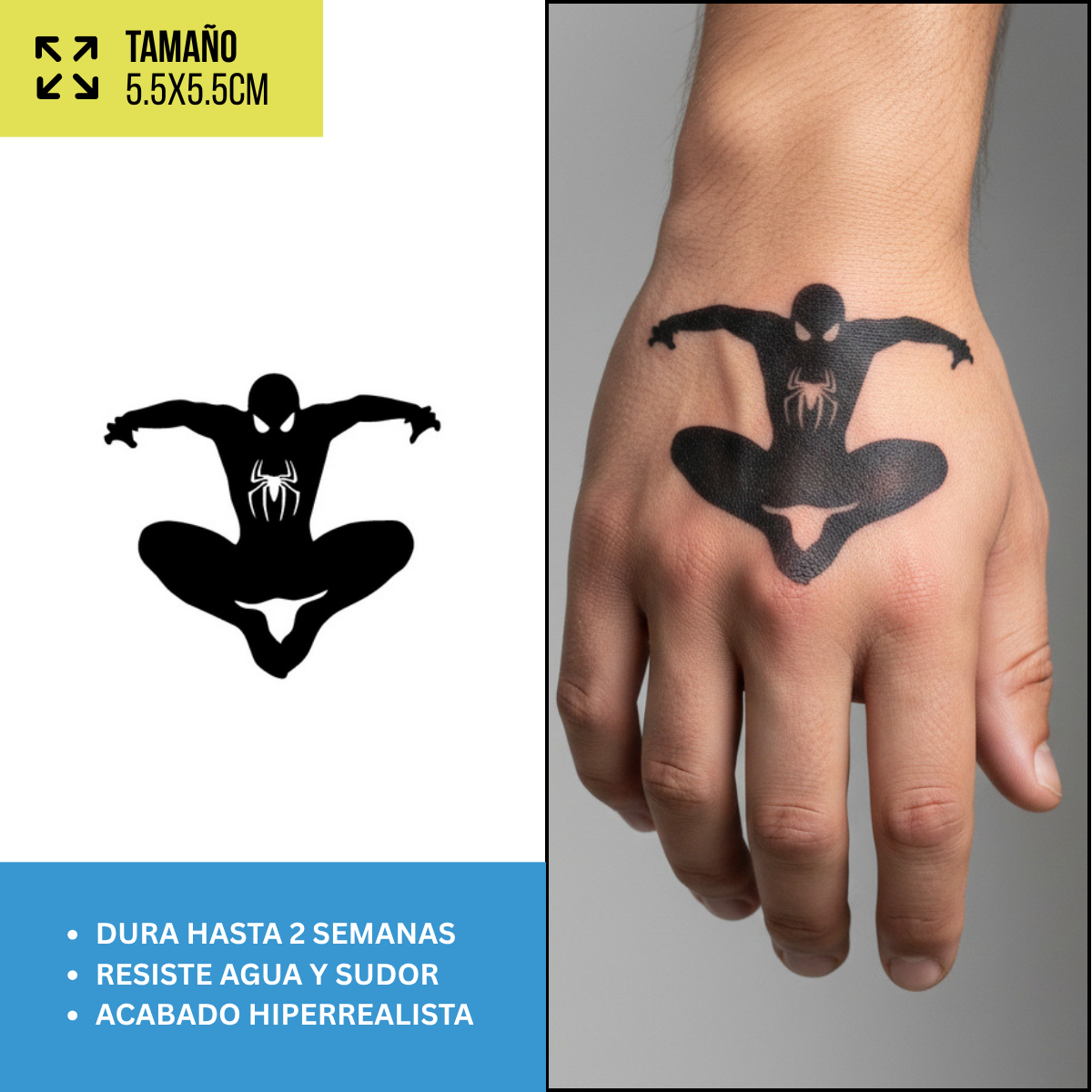 Tatuajes Temporales Colección Anime y Cultura Pop