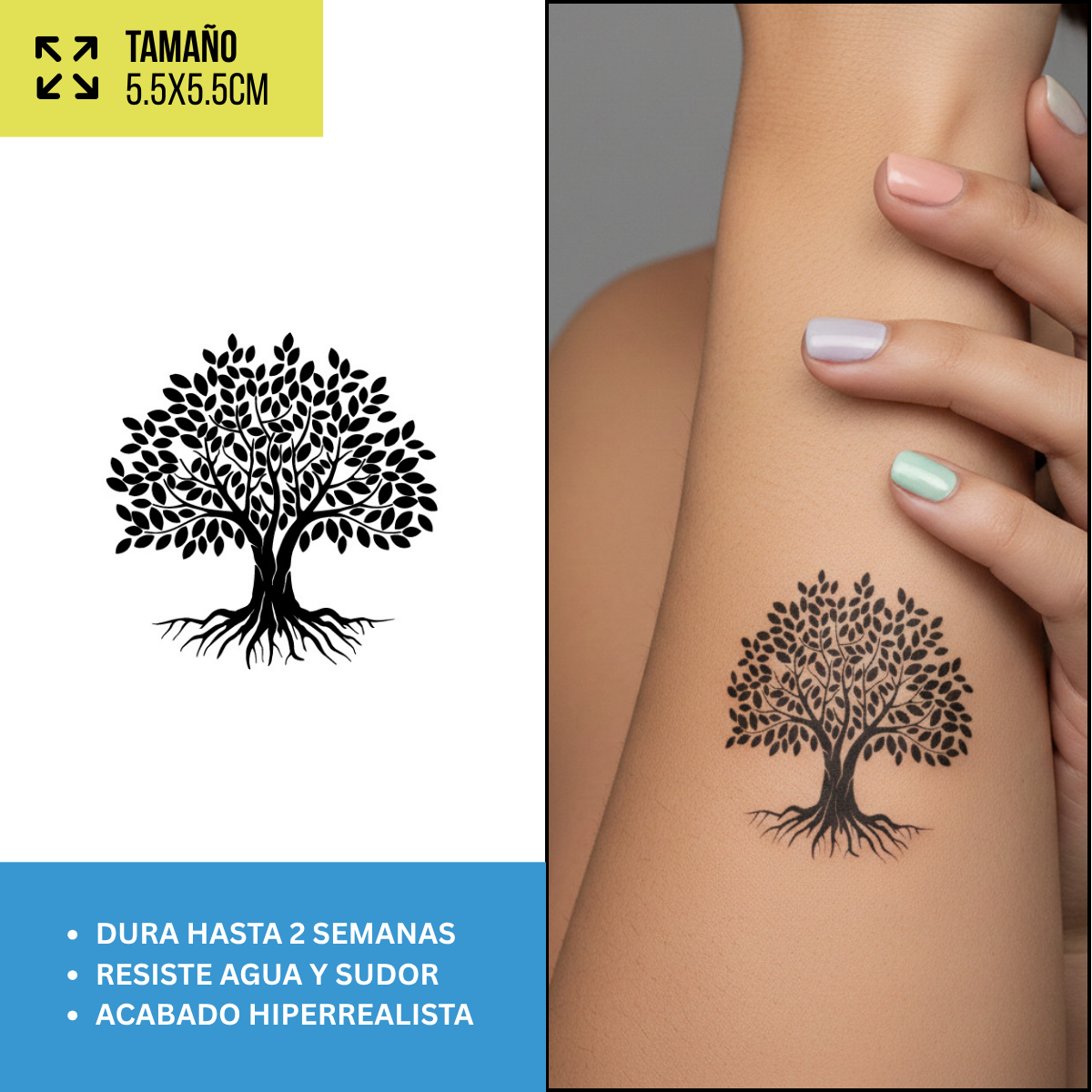 Tatuajes Temporales Colección Místicos y Espirituales