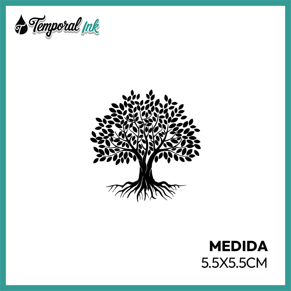 Tatuaje temporal árbol de la vida