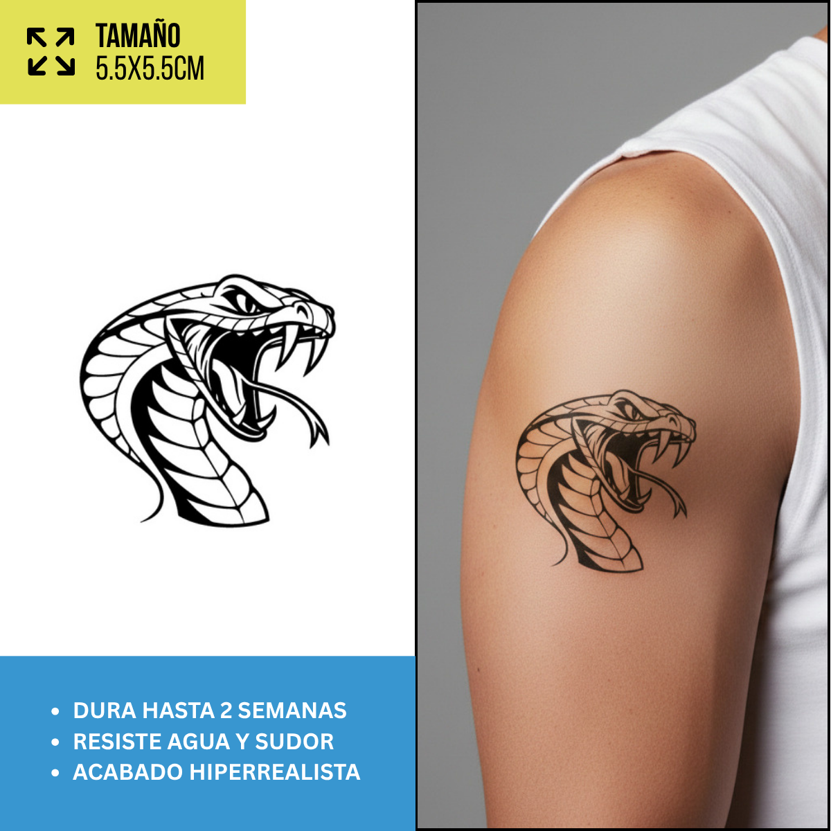 Tatuajes Temporales Colección Dark y Góticos