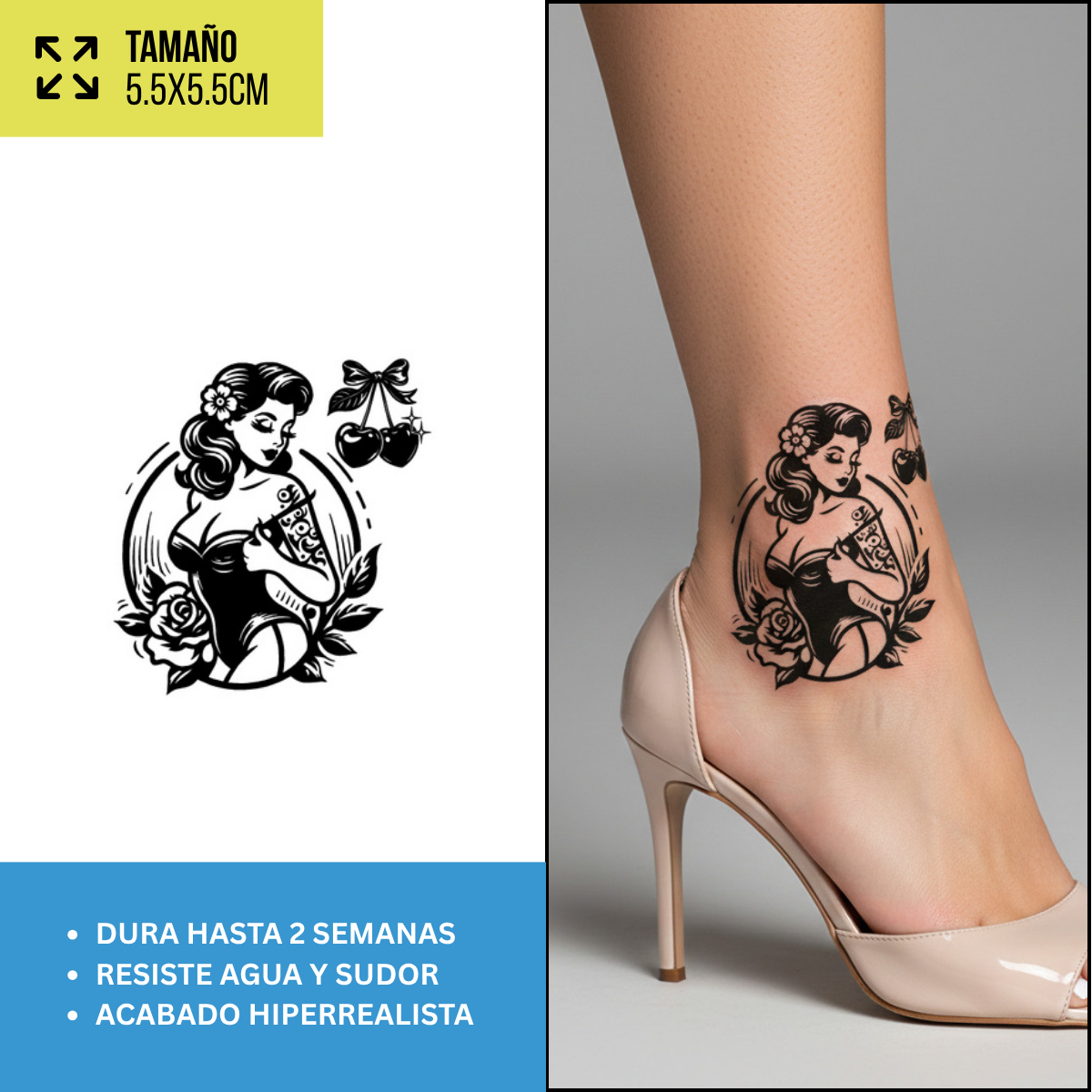 Tatuajes Temporales Colección Virales y Cultura Latina
