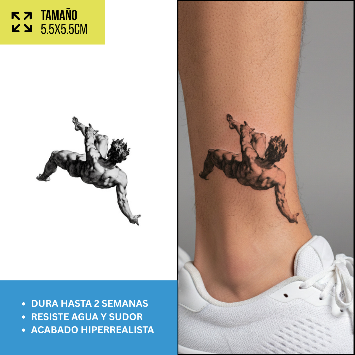 Tatuajes Temporales Colección Anime y Cultura Pop
