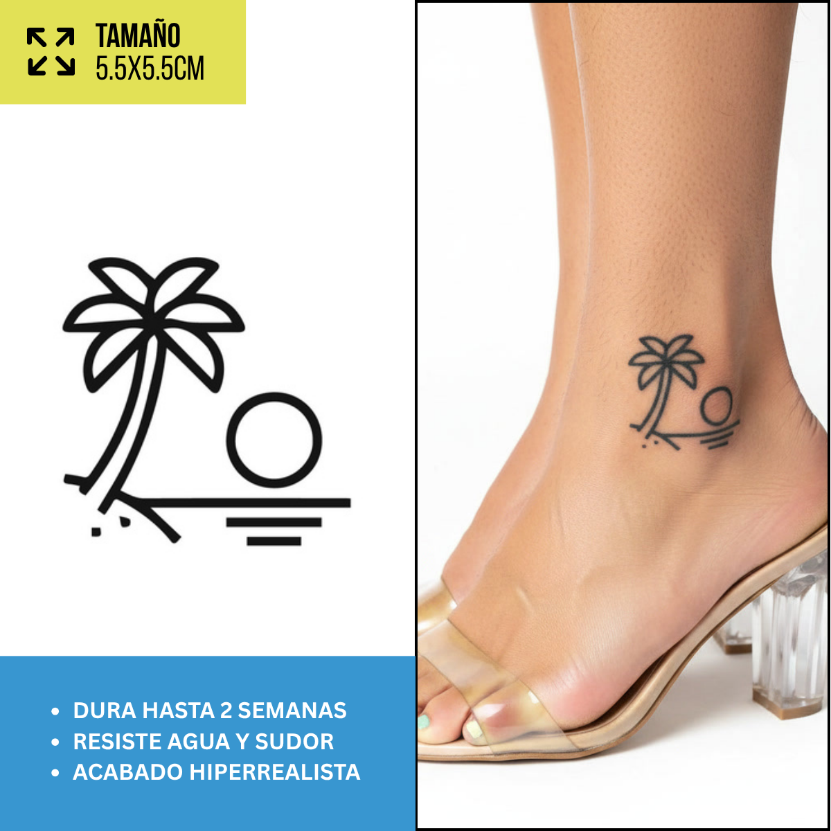 Tatuajes Temporales Viajes y Aventura  | Hombre y Mujer