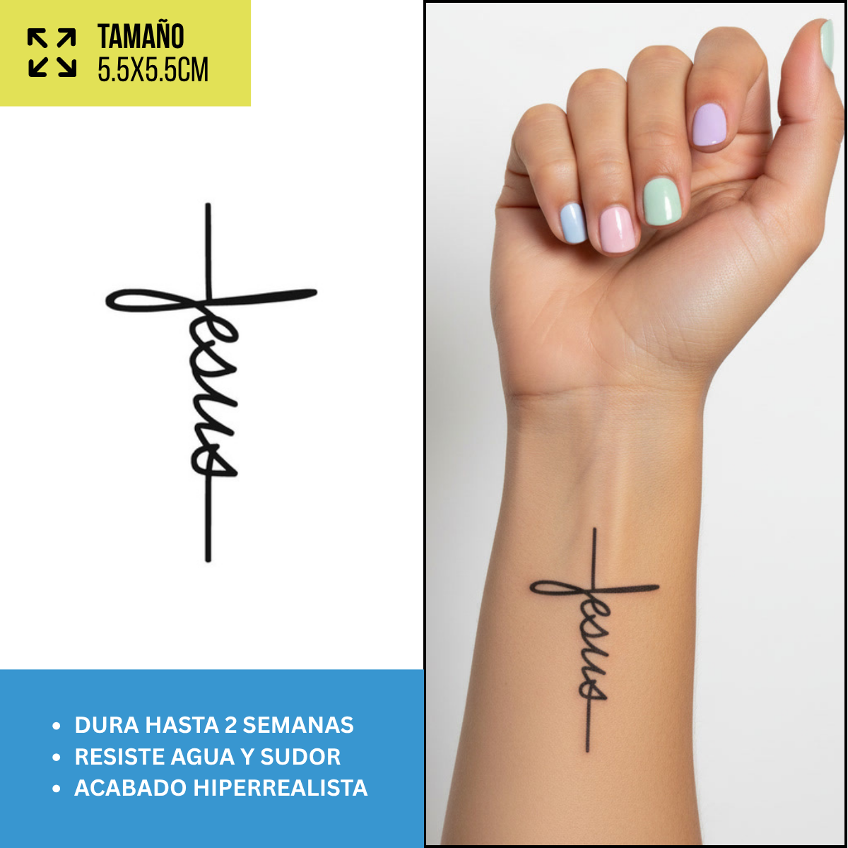 Tatuajes Temporales Alas, Ángeles y Espirituales | Duran hasta 2 Semanas