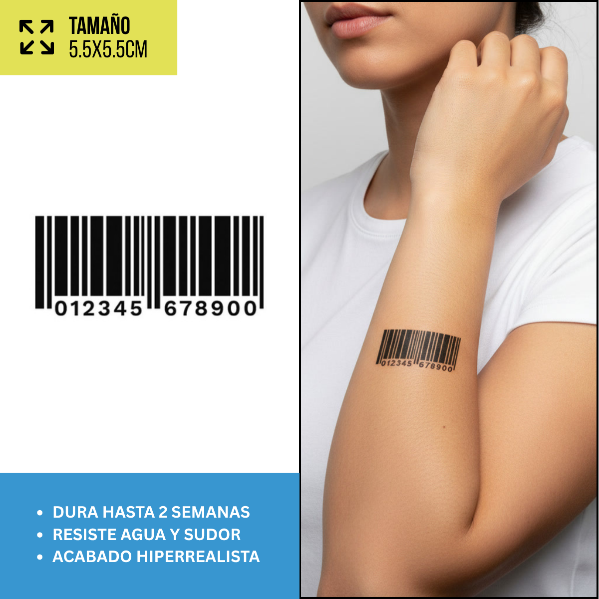 Tatuajes Temporales Góticos y Alternativos  | Hombre y Mujer