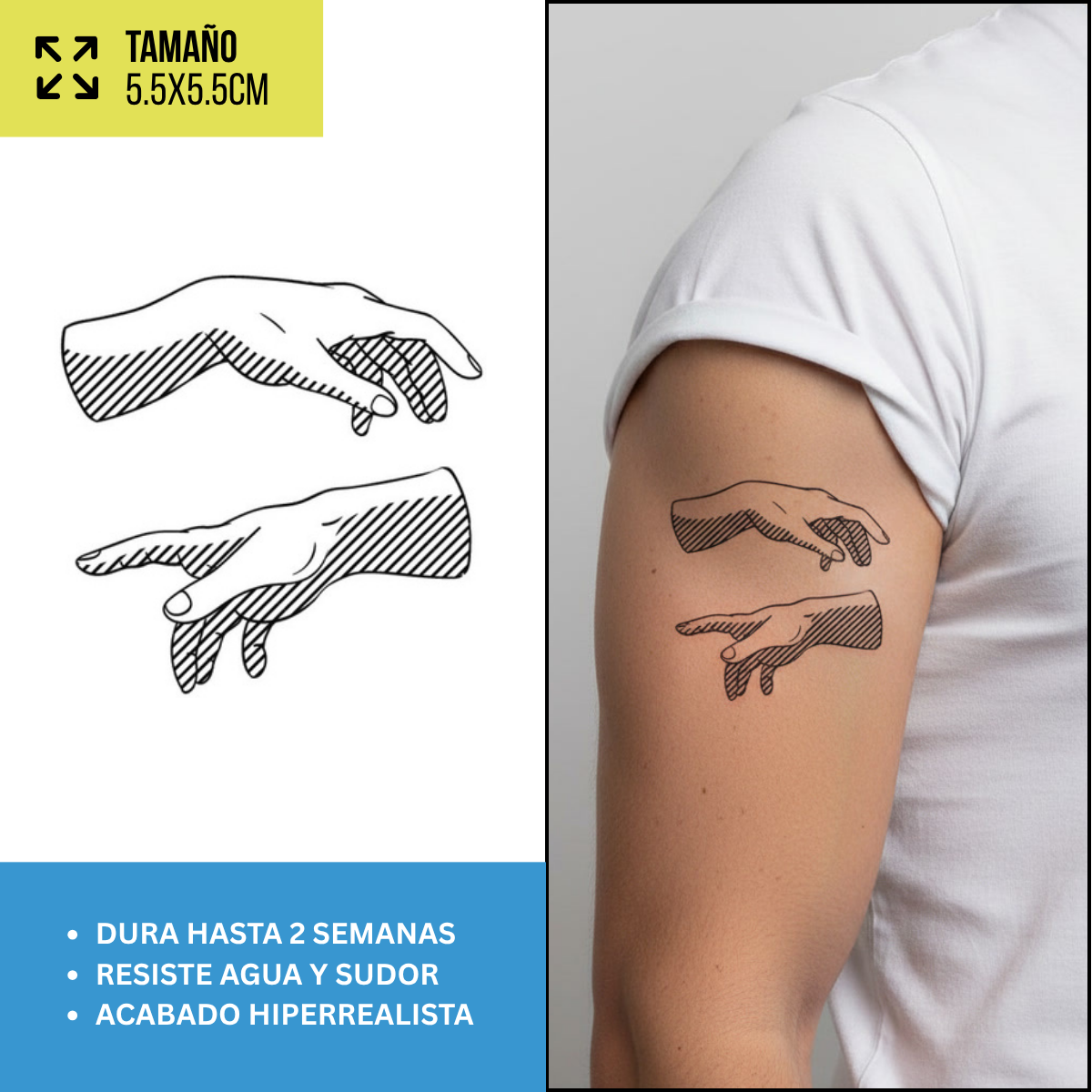 Tatuajes Temporales Góticos y Alternativos  | Hombre y Mujer