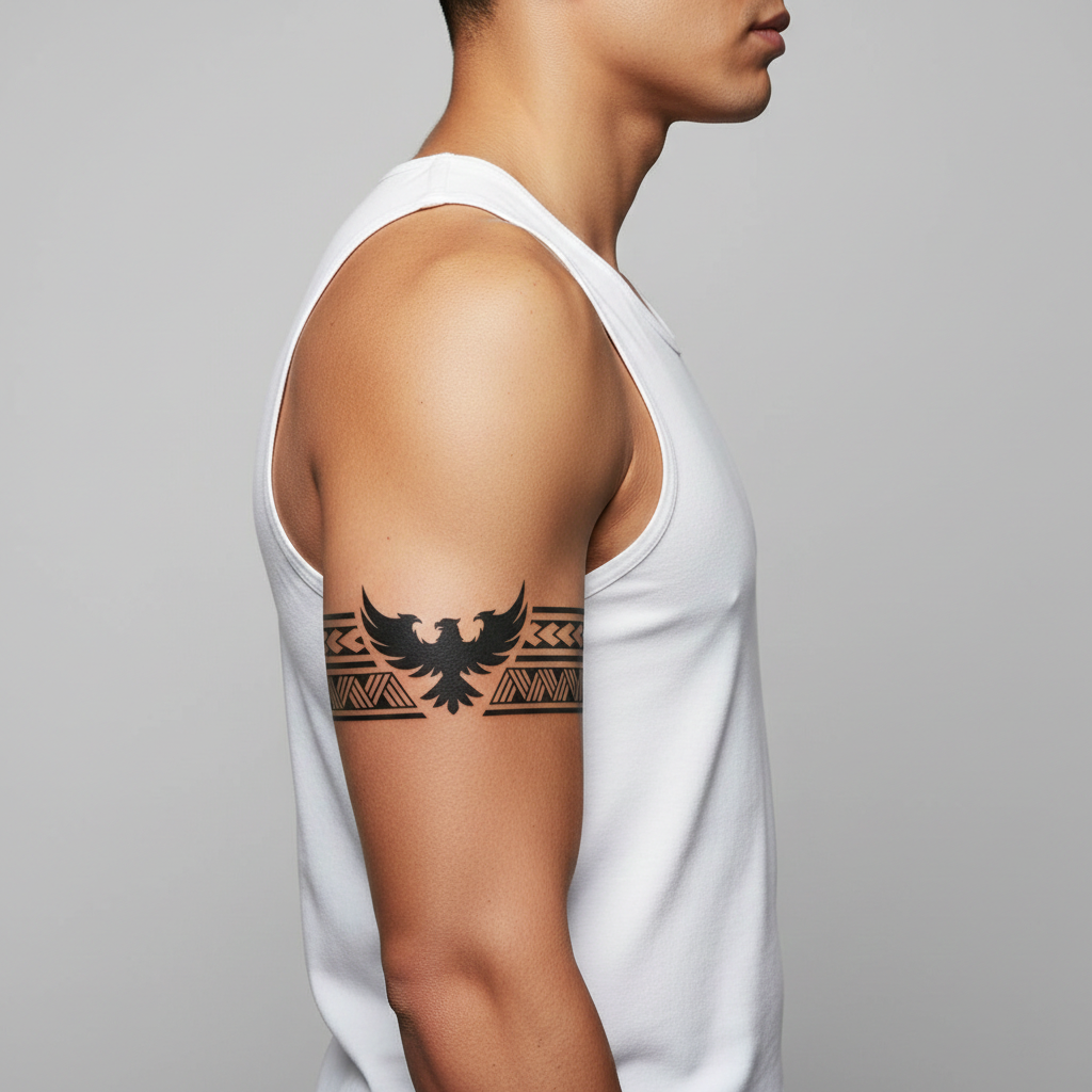 Tatuaje Brazalete Ave Totémica