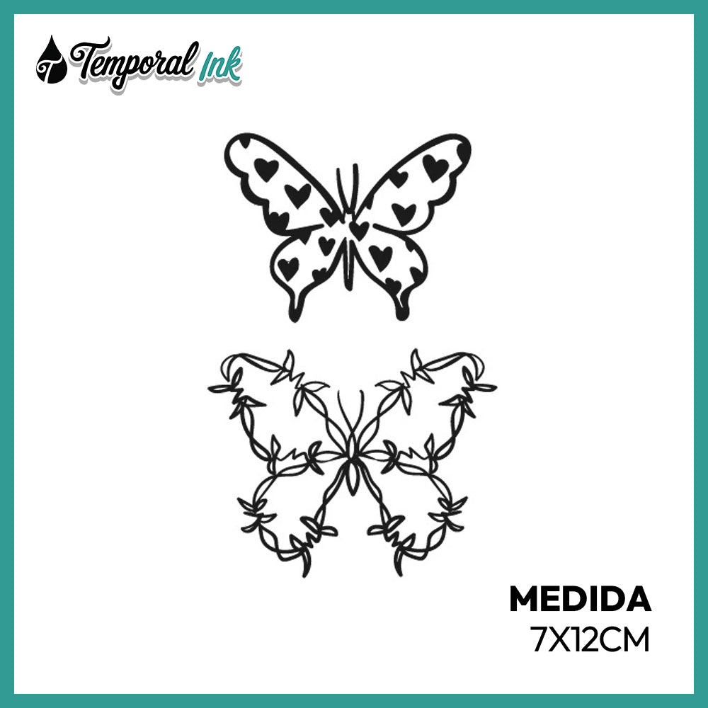 Tatuaje Duo de Mariposas