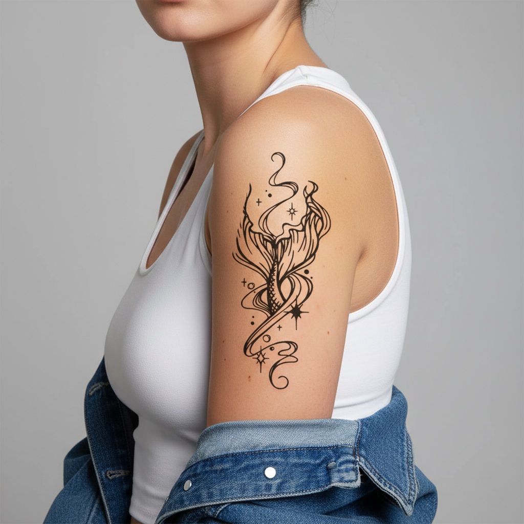 Tatuaje Cola de Sirena