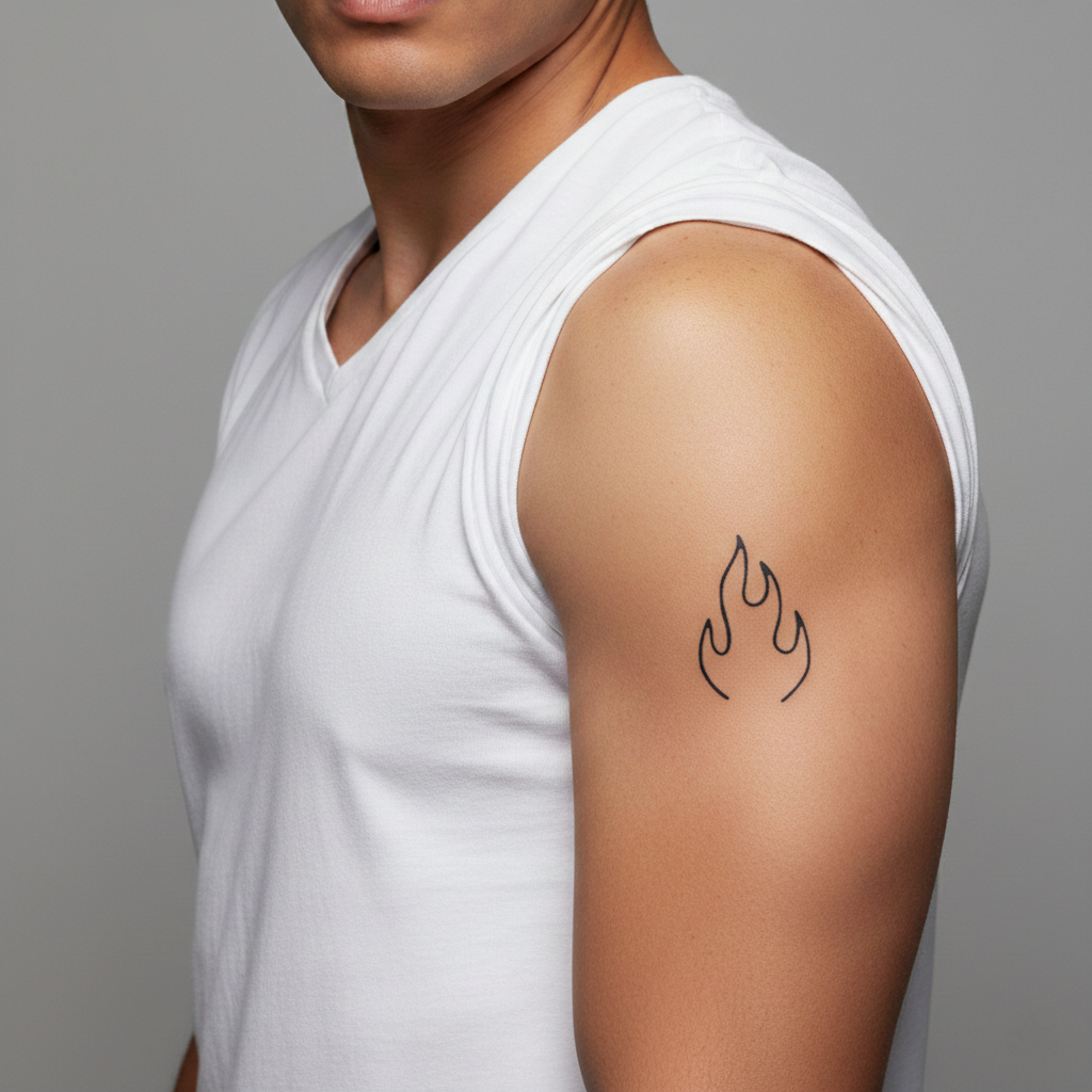 Tatuaje Llama Minimal