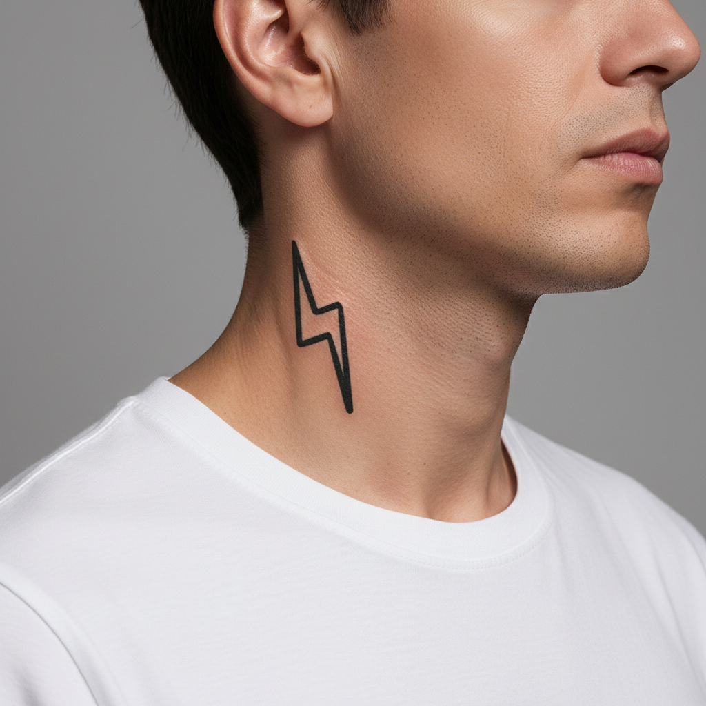 Tatuaje Rayo Minimal